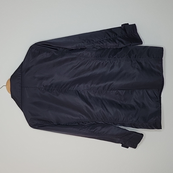 INC International Concepts Black Rain Jacket Long Sleeve Buttons size S - Picture 9 of 16